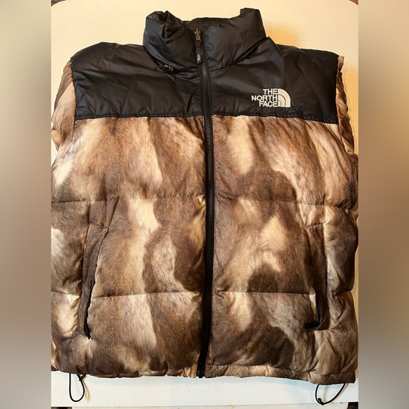Supreme the north face tnf fur print nuptse - Picture 1 of 5